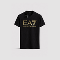 EA7 GOLD T-SHIRT - SIYAH