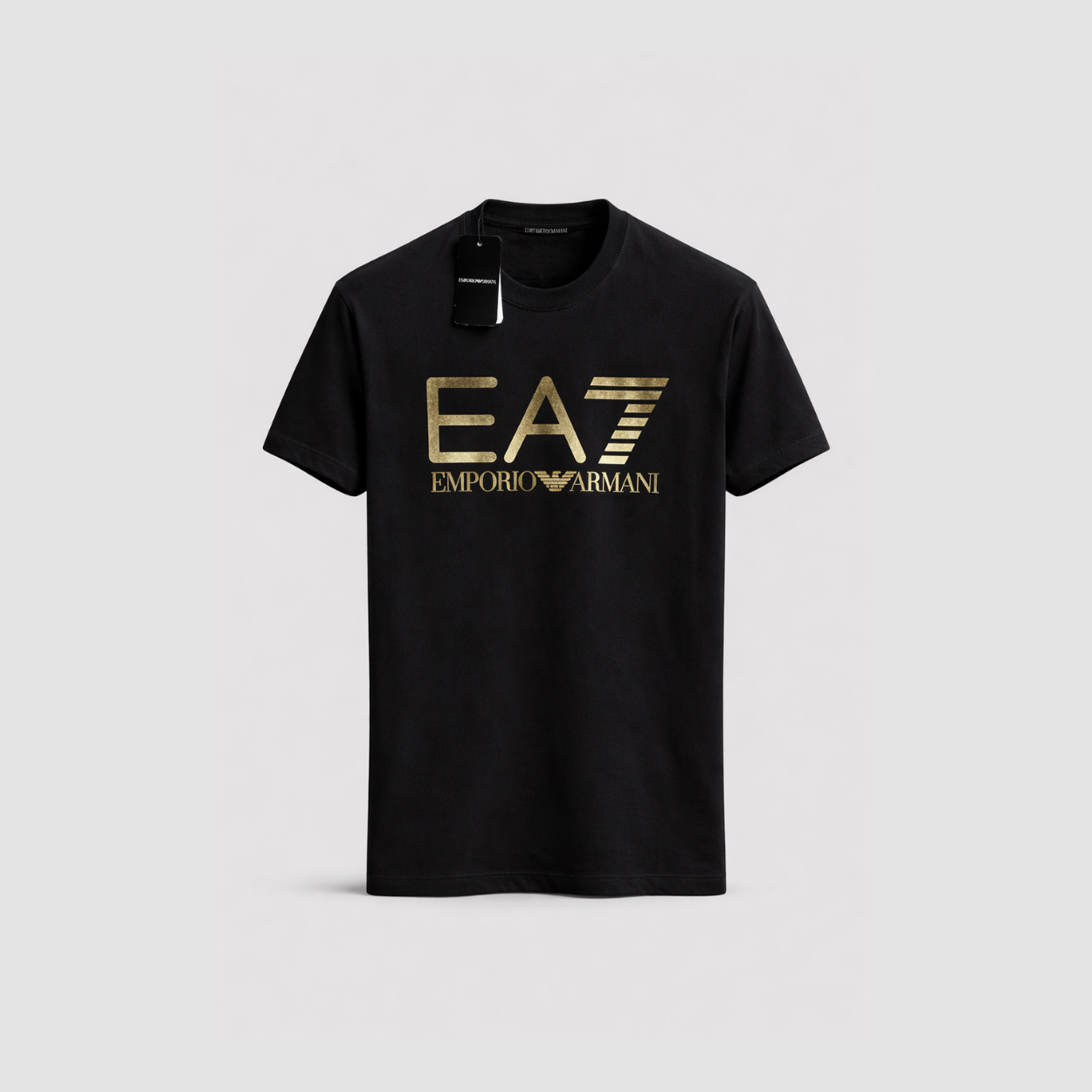 EA7 GOLD T-SHIRT - SIYAH