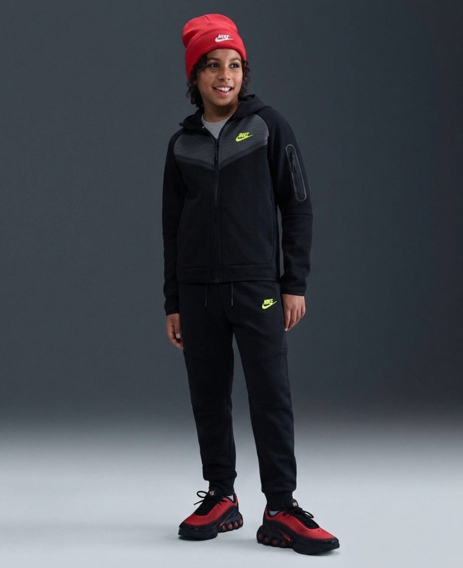 TECH FLEECE 2025 COCUK TAKIM - SIYAH/ANTRST Y