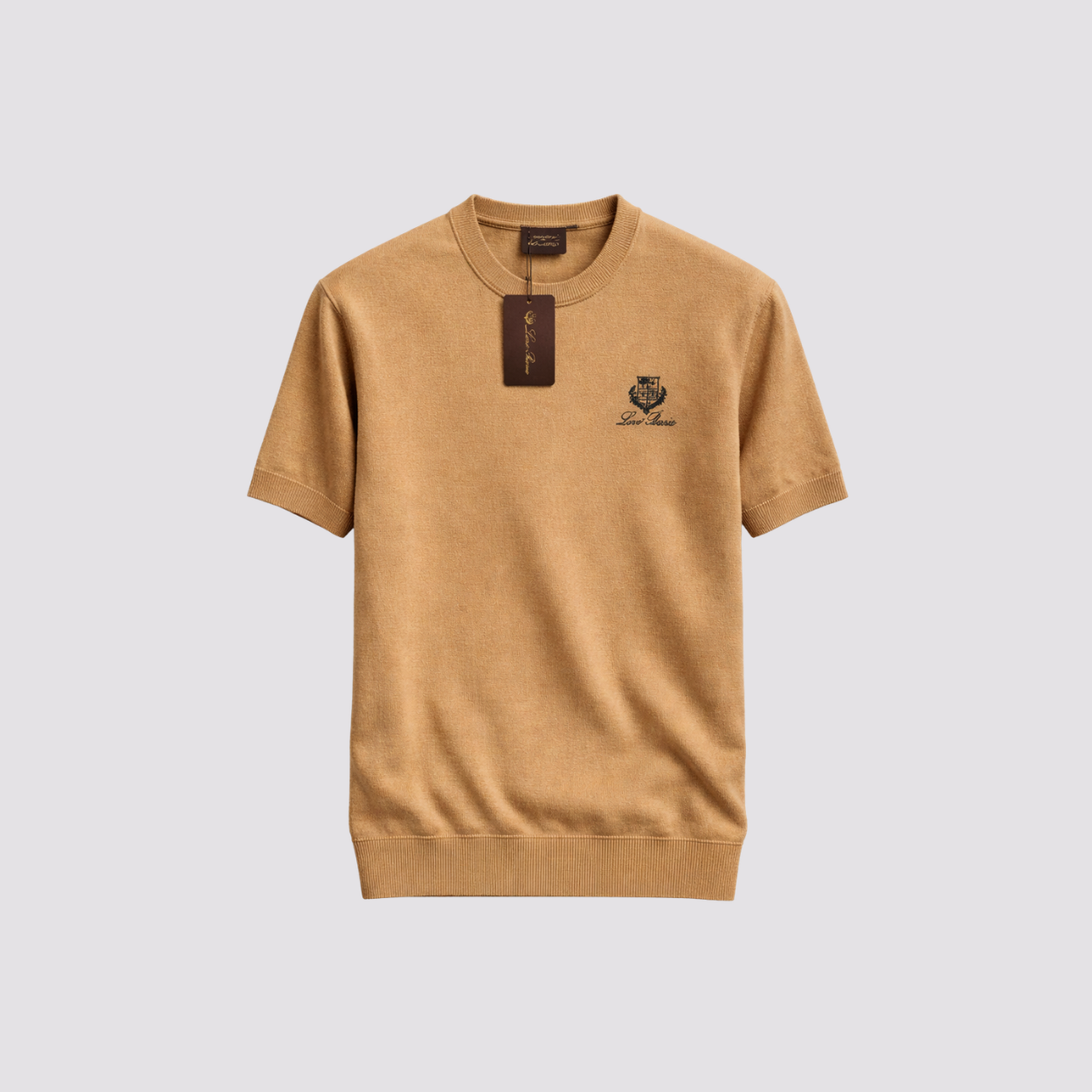 NOBLE CREST T-SHIRT - KAHVE
