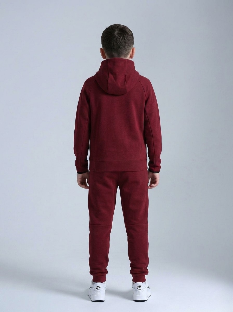 TURKIYE TECH FLEECE ERKEK ÇOCUK TAKIM - BORDO