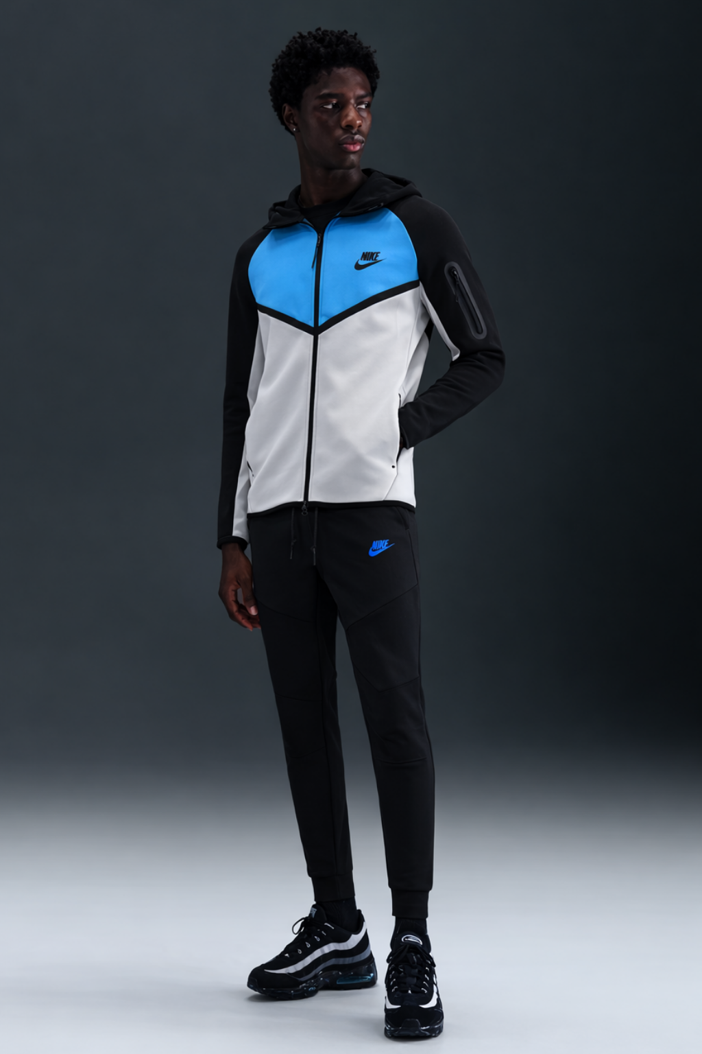 TECH FLEECE 2025 TAKIM - SIYAH/BEYAZ - M