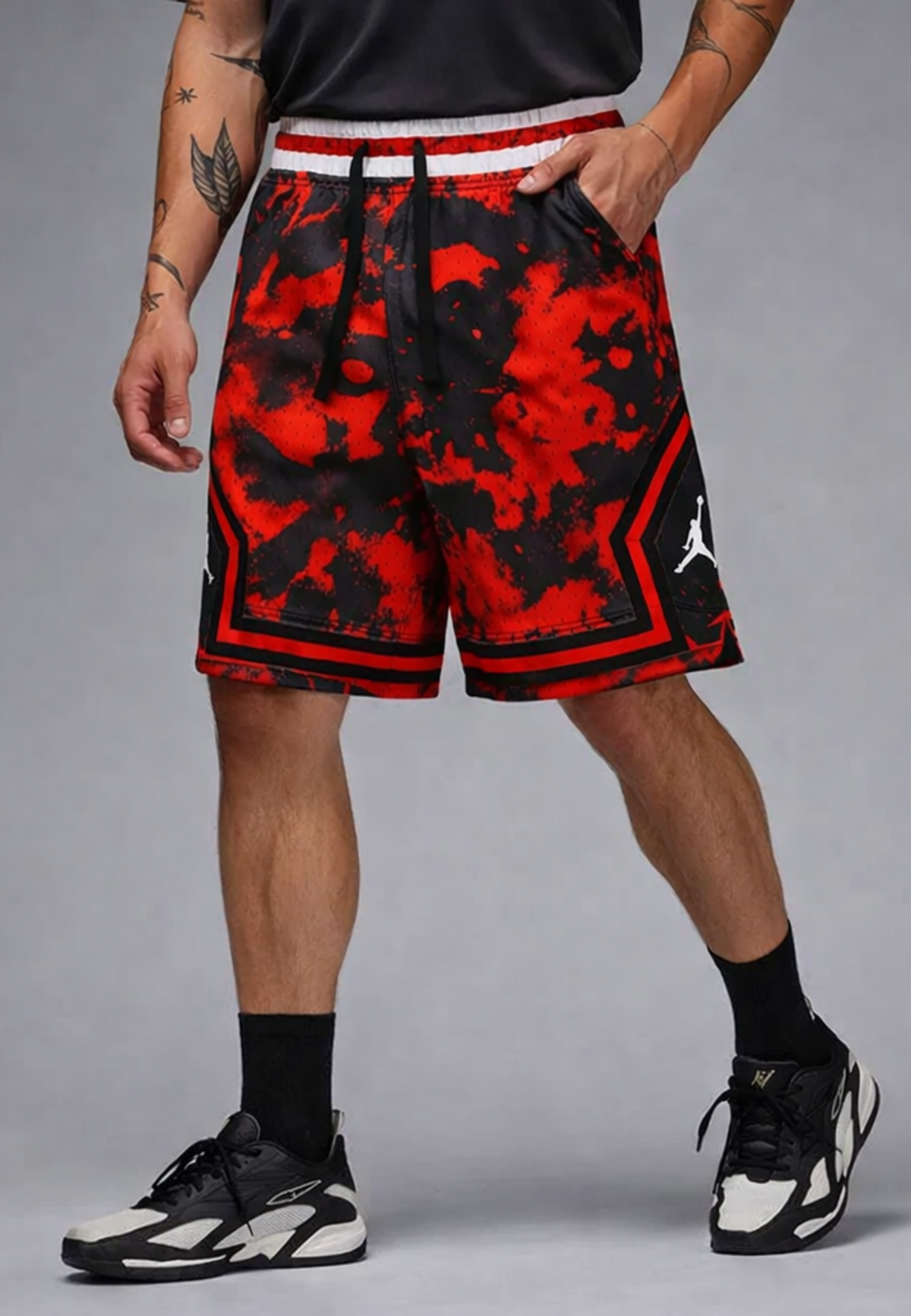 JORDAN DIAMOND SHORT - KIRMIZI