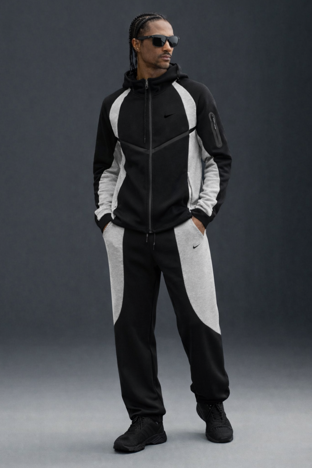 TECH FLEECE 2026 TAKIM - SIYAH/BEYAZ