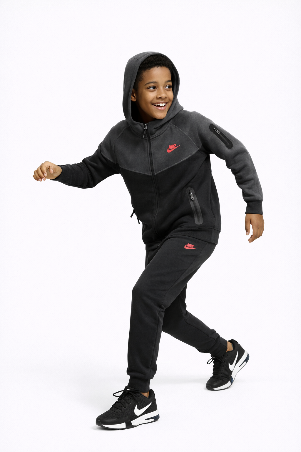 TECH FLEECE 2024 COCUK TAKIM - SIYAH/ANTRST - K