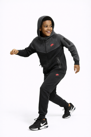 TECH FLEECE 2024 COCUK TAKIM - SIYAH/ANTRST - K