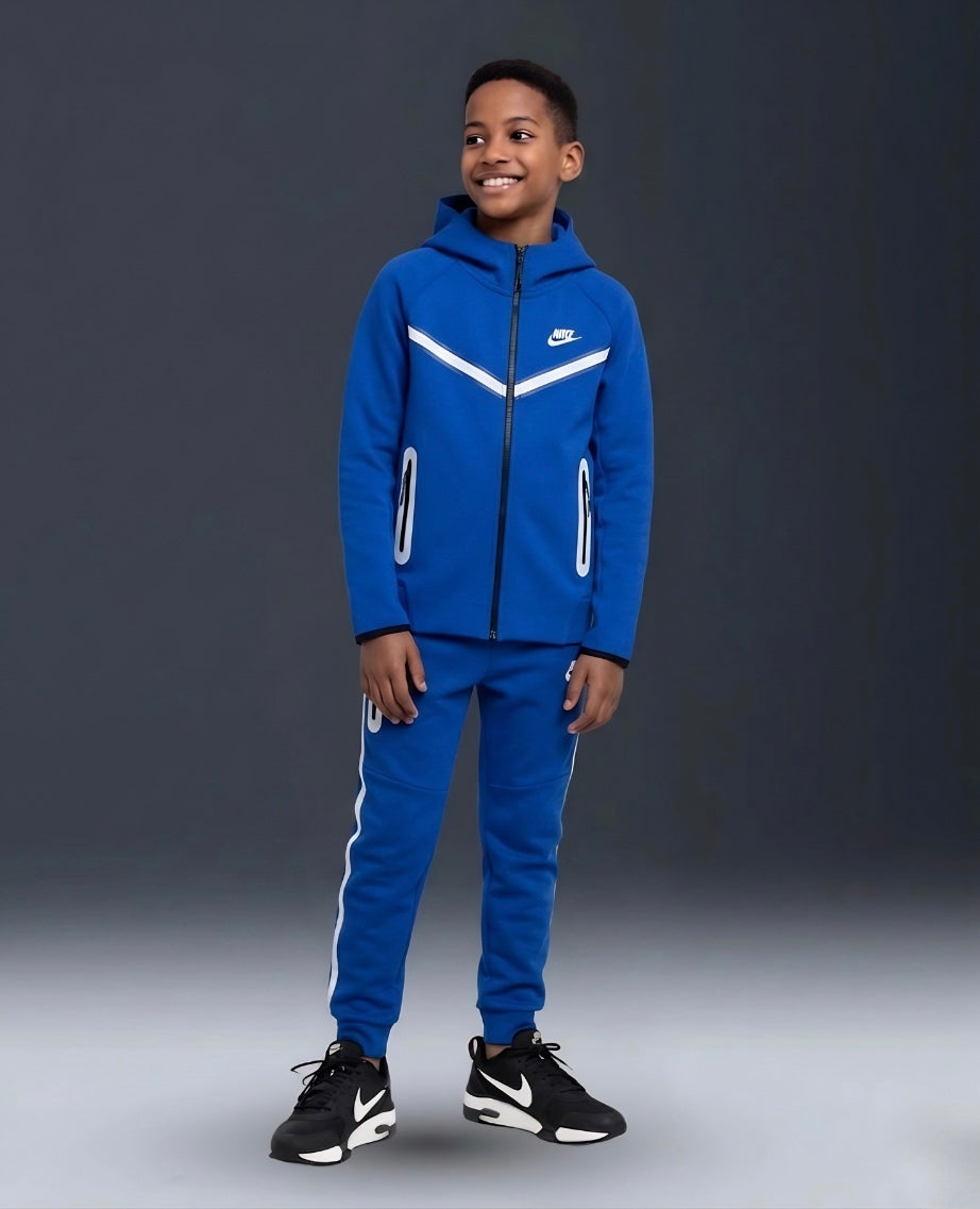 TECH FLEECE 2025 COCUK TAKIM - MAVI REFLEKTIF