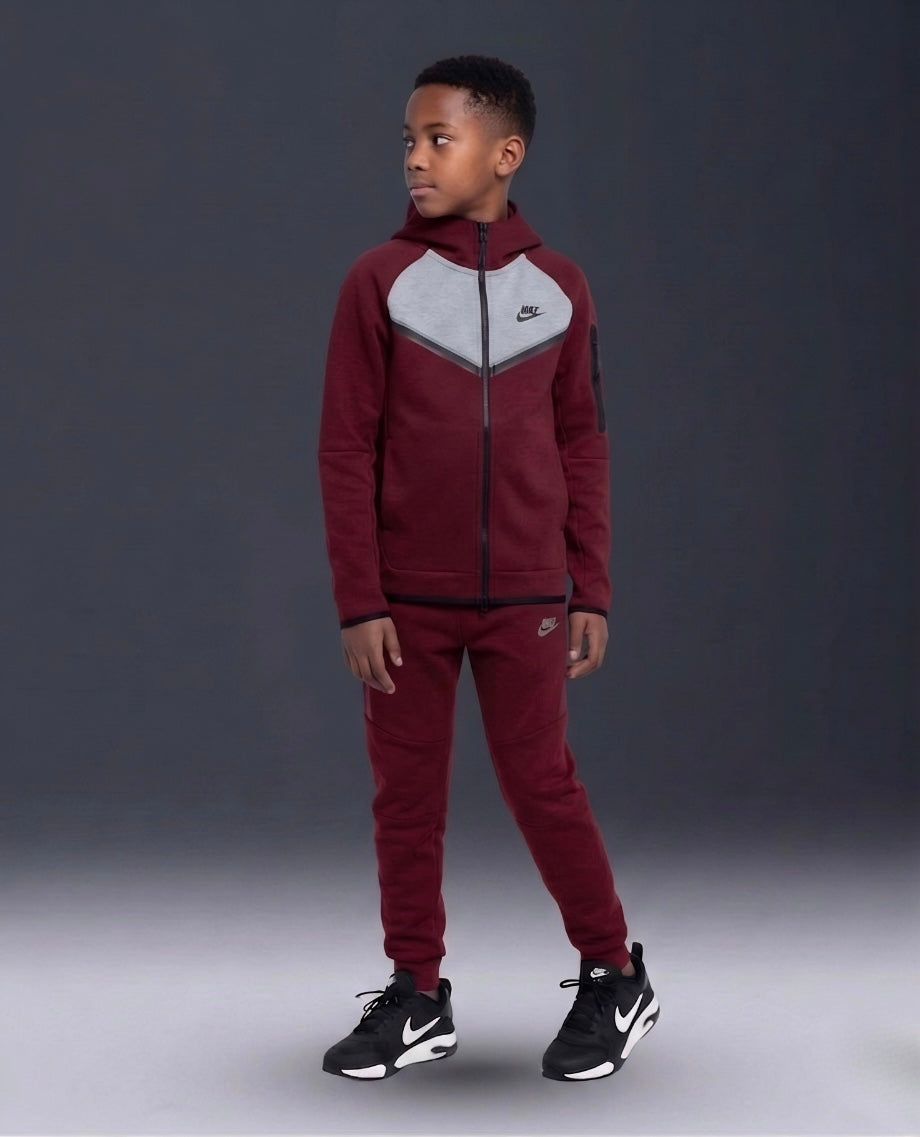 TECH FLEECE 2025 COCUK TAKIM - BORDO/GRI