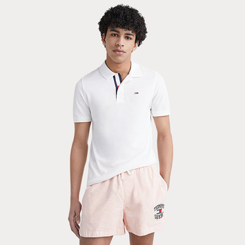 POLO YAKA TOMMY LOGO BEYAZ TSHIRT