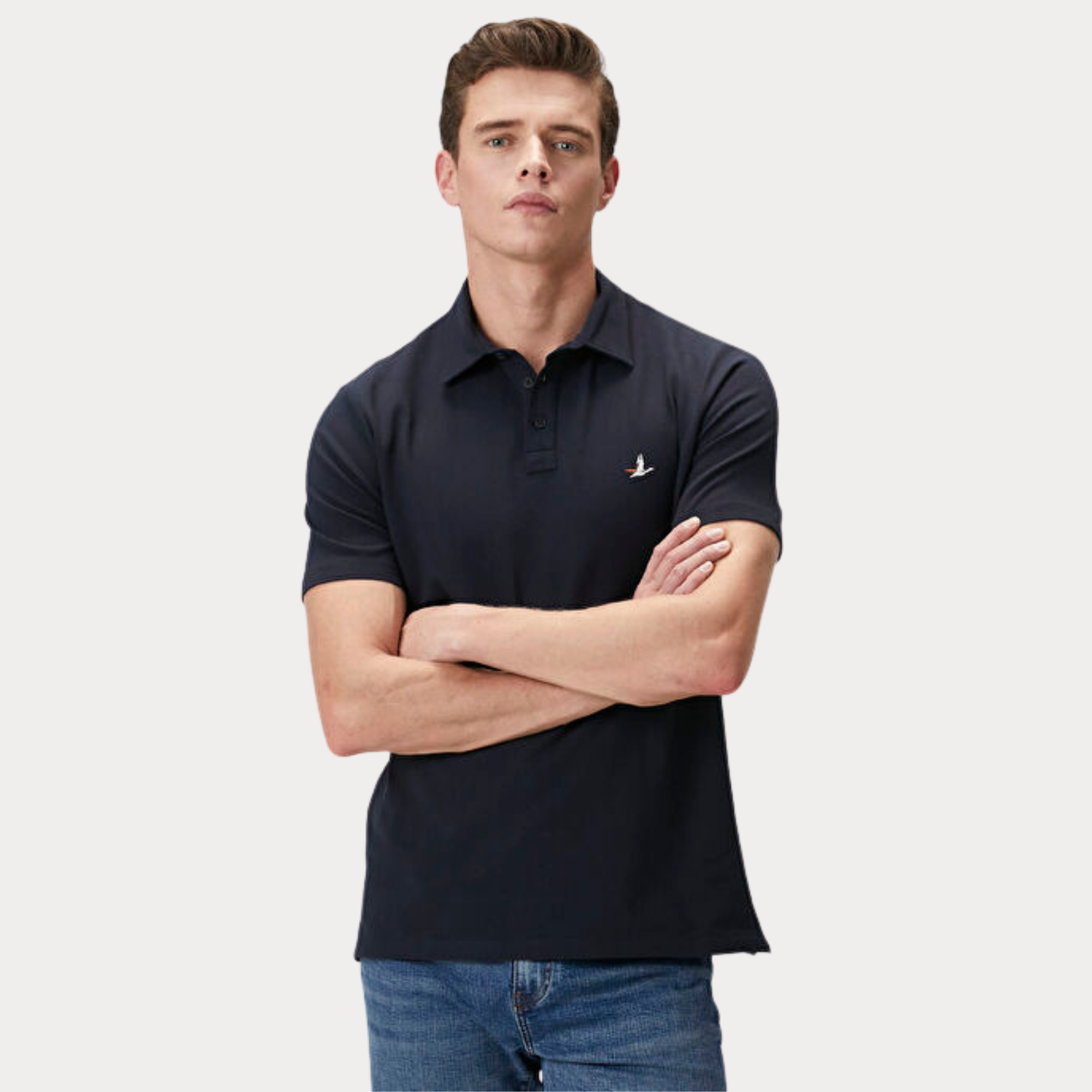 POLO YAKA CROWN LOGO LACIVERT TSHIRT