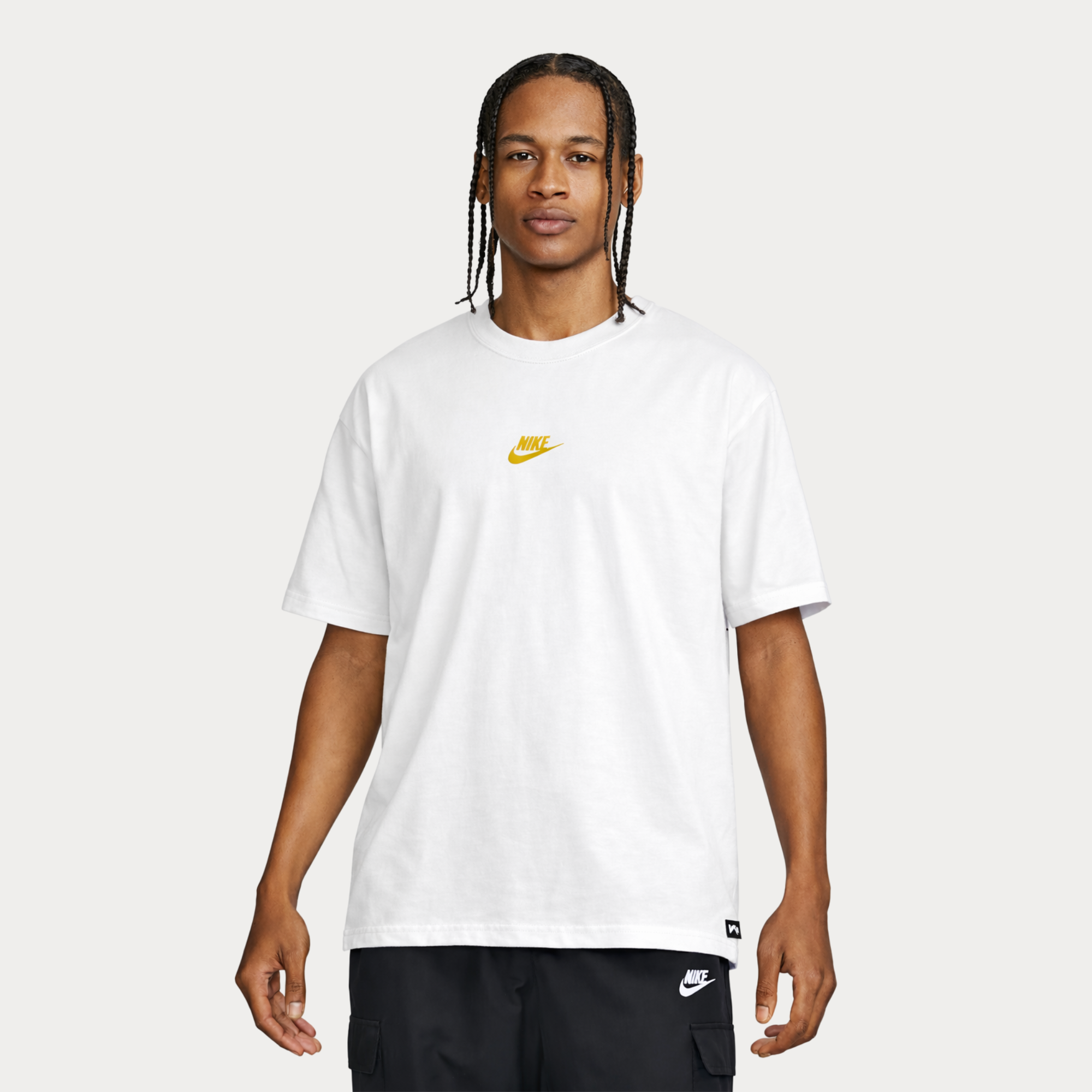 TECH FLEECE TSHIRT - BEYAZ - GOLD LOGO