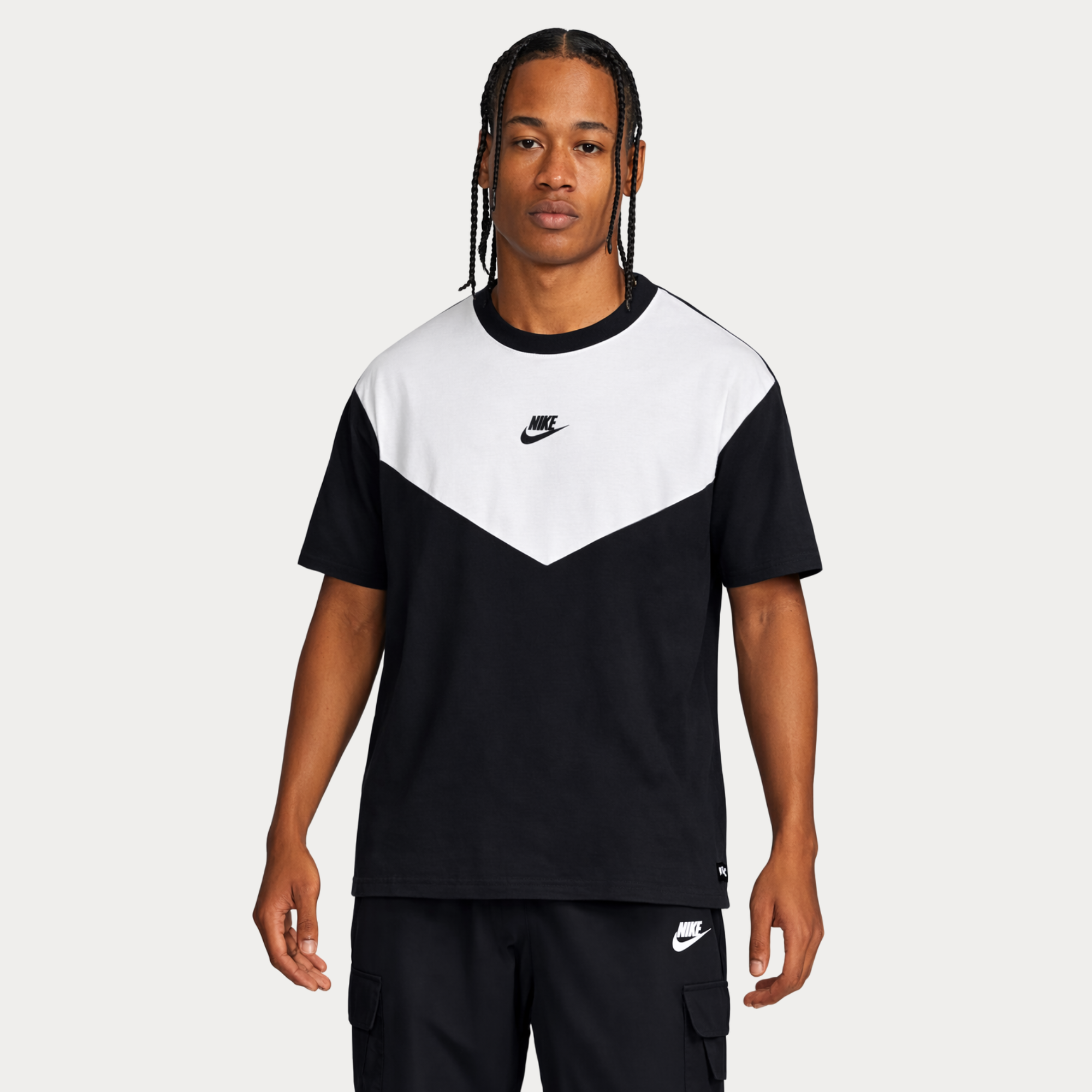 TECH FLEECE TSHIRT - SIYAH/BEYAZ
