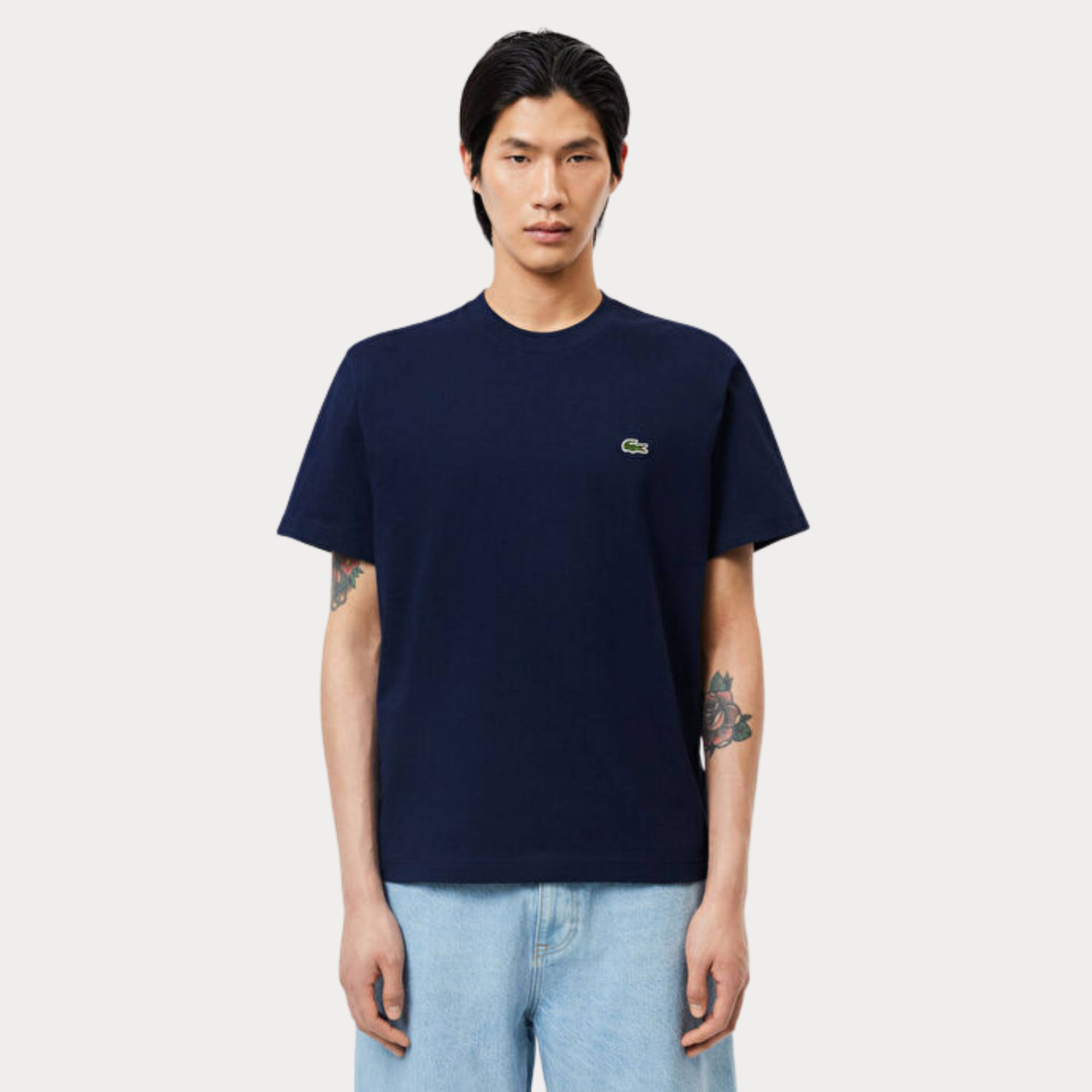 BASIC YESIL TIMSAH LOGO LACIVERT TSHIRT