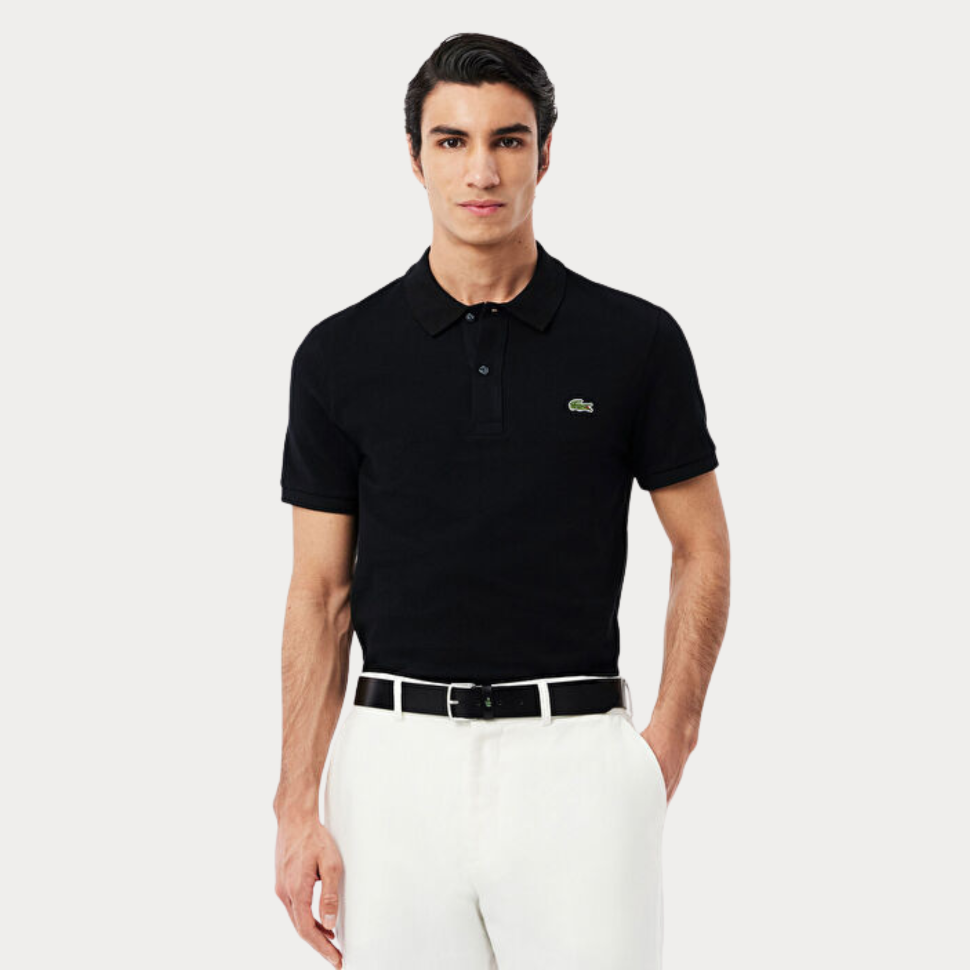 POLO YAKA YESIL TIMSAH LOGO SIYAH TSHIT