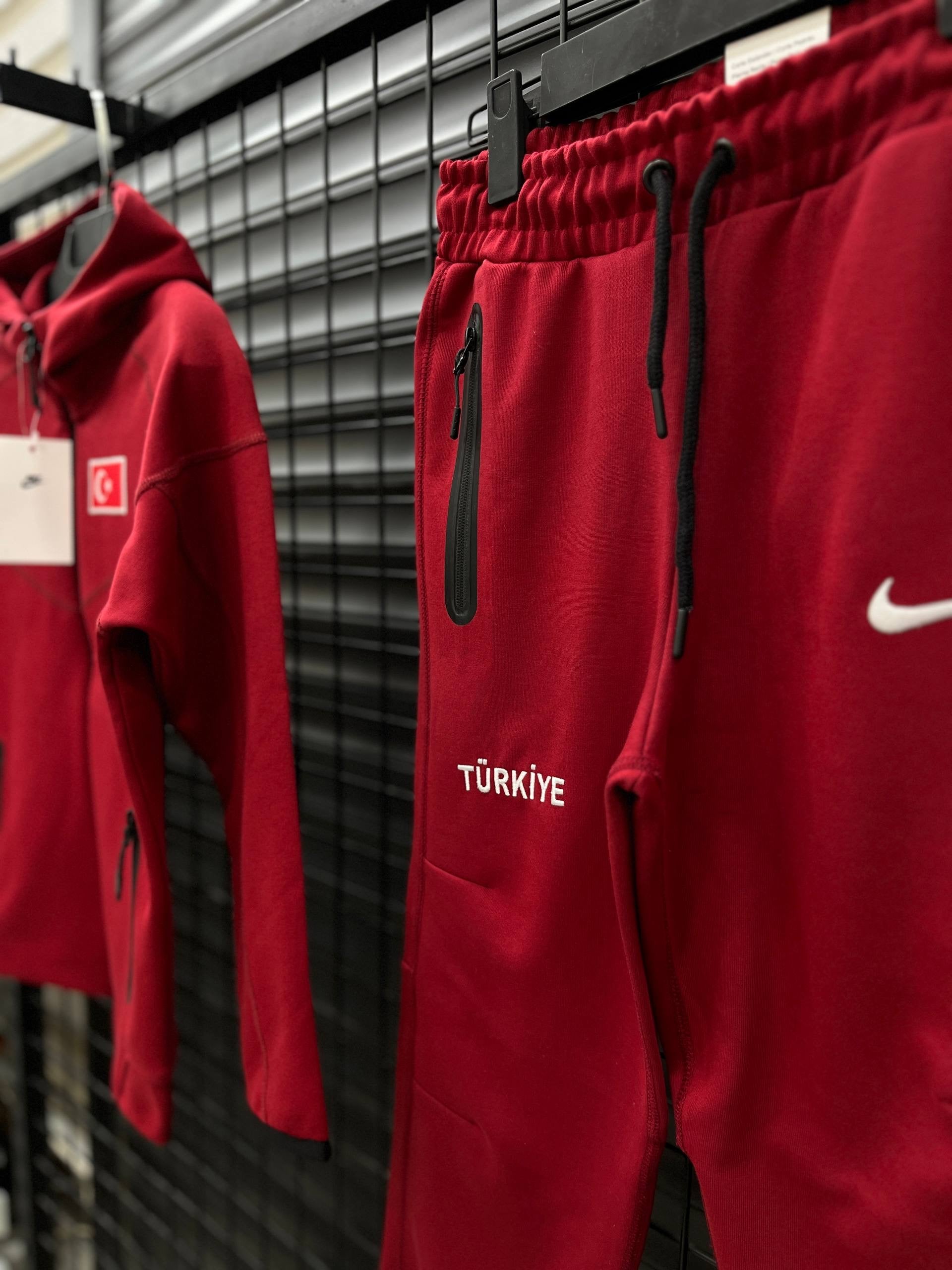 TURKIYE TECH FLEECE ERKEK ÇOCUK TAKIM - BORDO