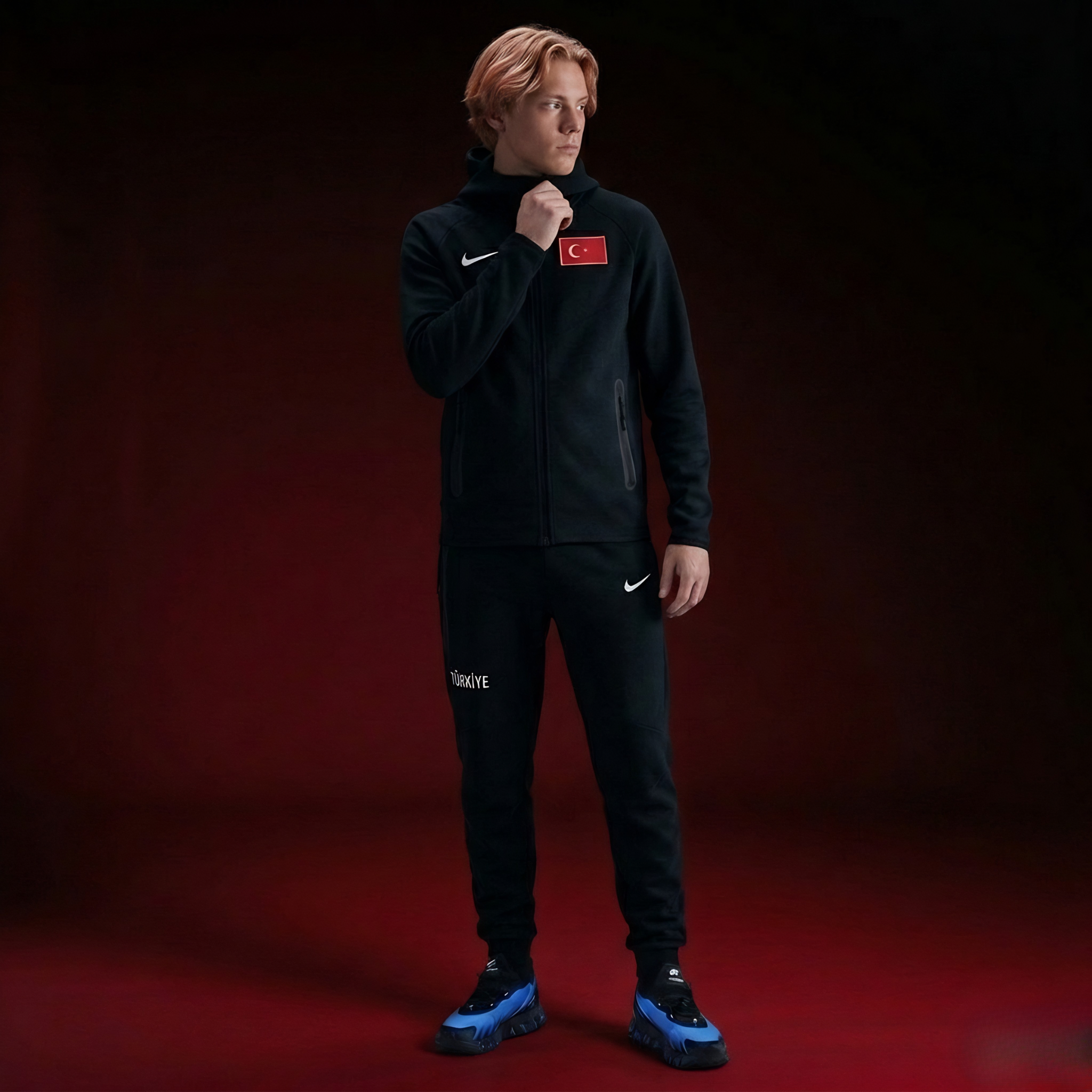 TURKİYE TECH FLEECE ERKEK TAKIM - SİYAH
